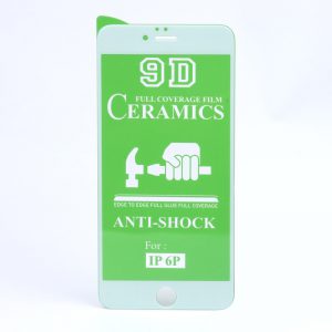 محافظ صفحه نمایش فول سرامیکی سفید آیفون 6/6S PLUS