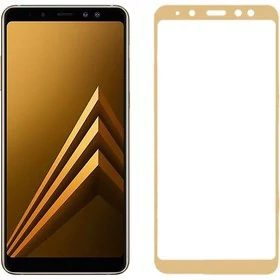 گلس فول سامسونگ A8 Plus طلایی